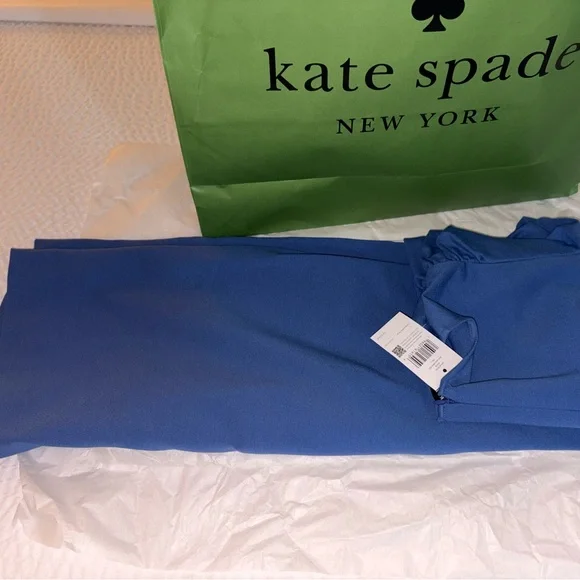 ✨FLASH SALE✨Kate Spade Ponte Puff Sleeve Shift Dress Astral Blue Dress Size S - Picture 4 of 9